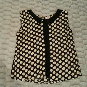 Plus size polka dot top